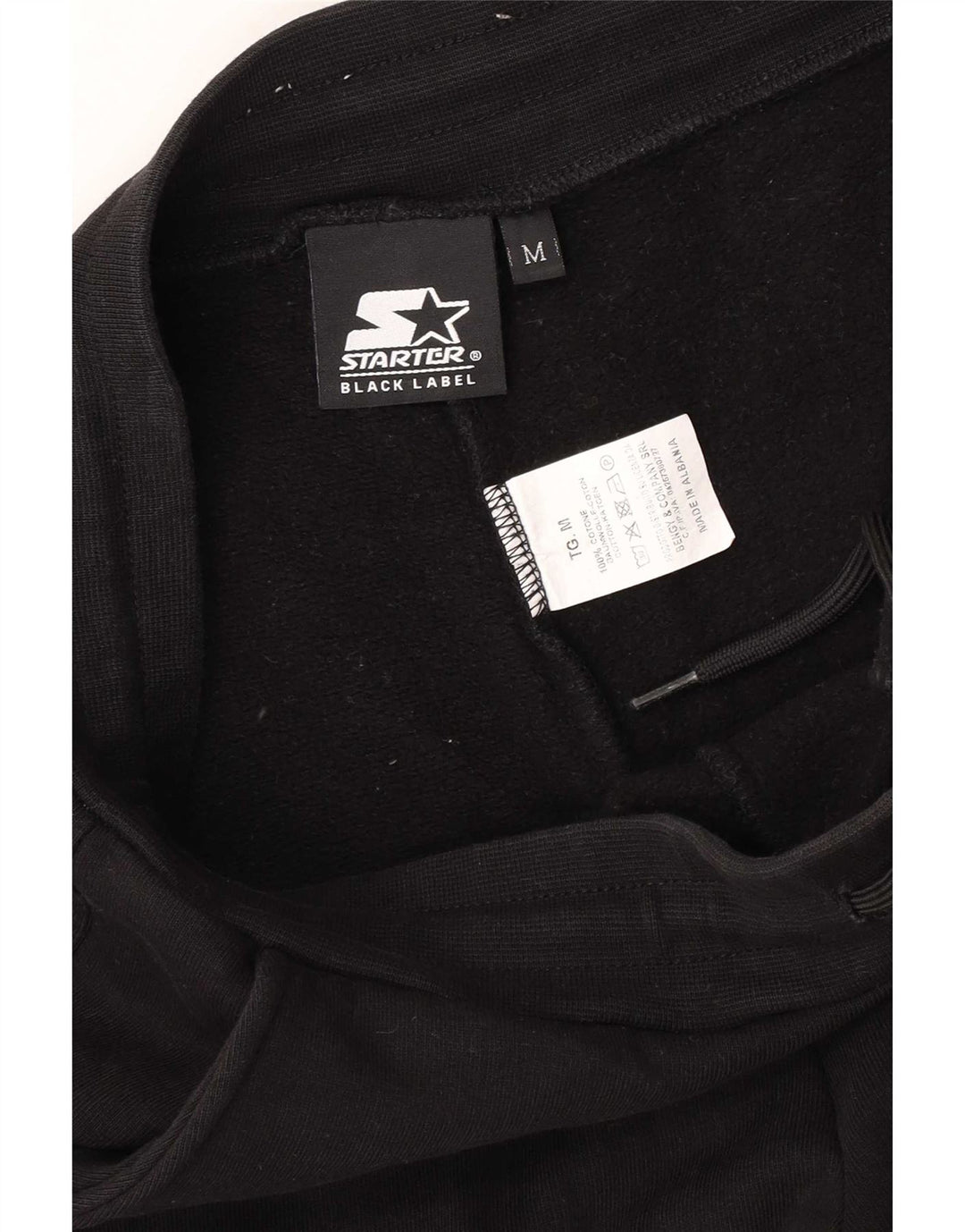 Męskie spodnie dresowe Starter Graphic Cargo Joggers, średnia czarna bawełna