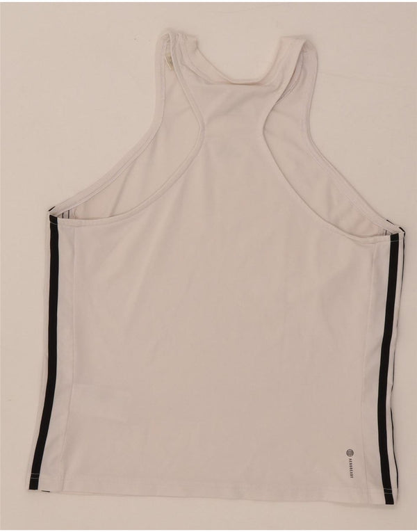 Damska kamizelka Adidas Aeroready Slim Fit Top UK 14/16, duży, biały poliester