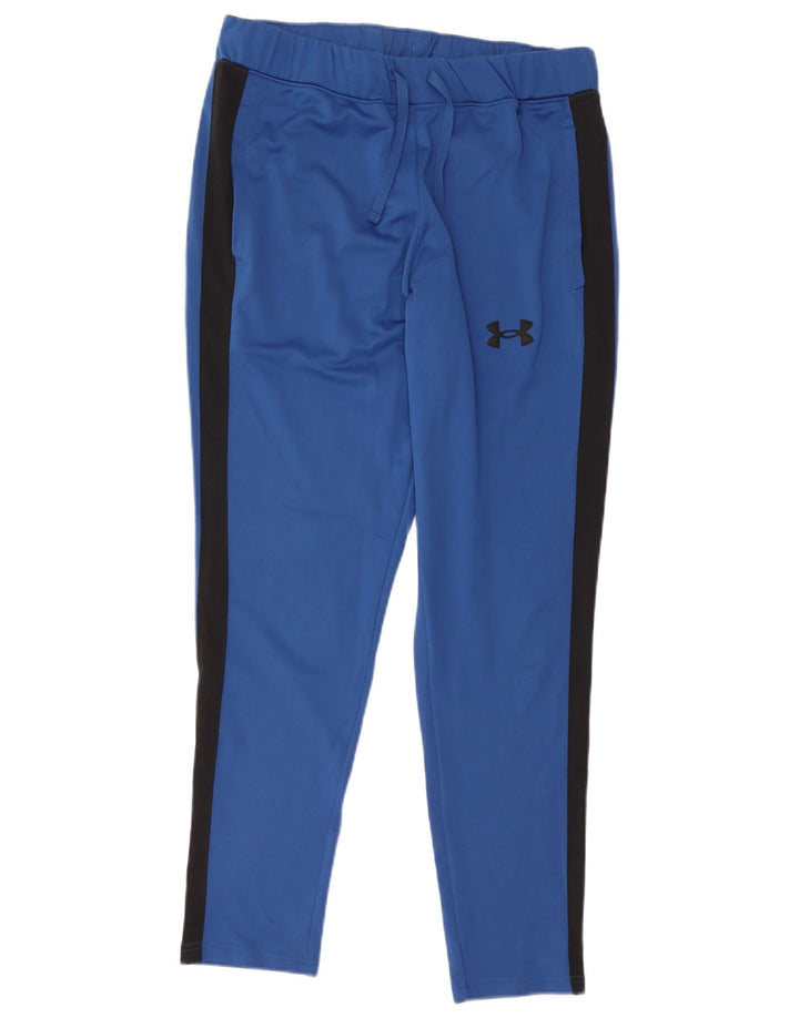 Męskie spodnie dresowe Under Armour, duże, niebieskie, poliestrowe bloki kolorów