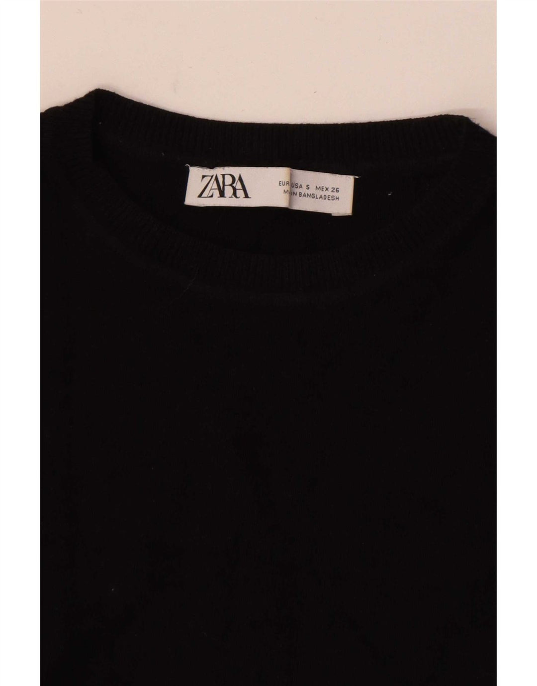 Damski krótki top Zara UK 8 Small Black