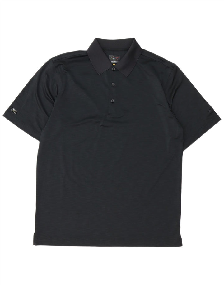 Męska koszulka polo Greg Norman, mała, czarna, poliestrowa