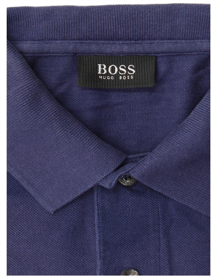 Męska koszulka polo HUGO BOSS 3XL, granatowa, bawełniana