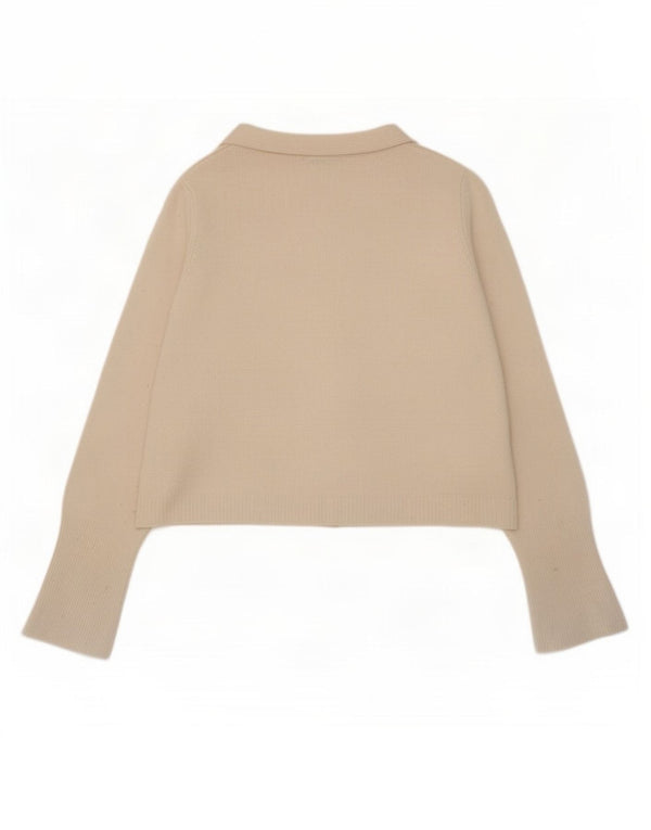 Damski sweter oversize Zara UK 10 Small White Wełna