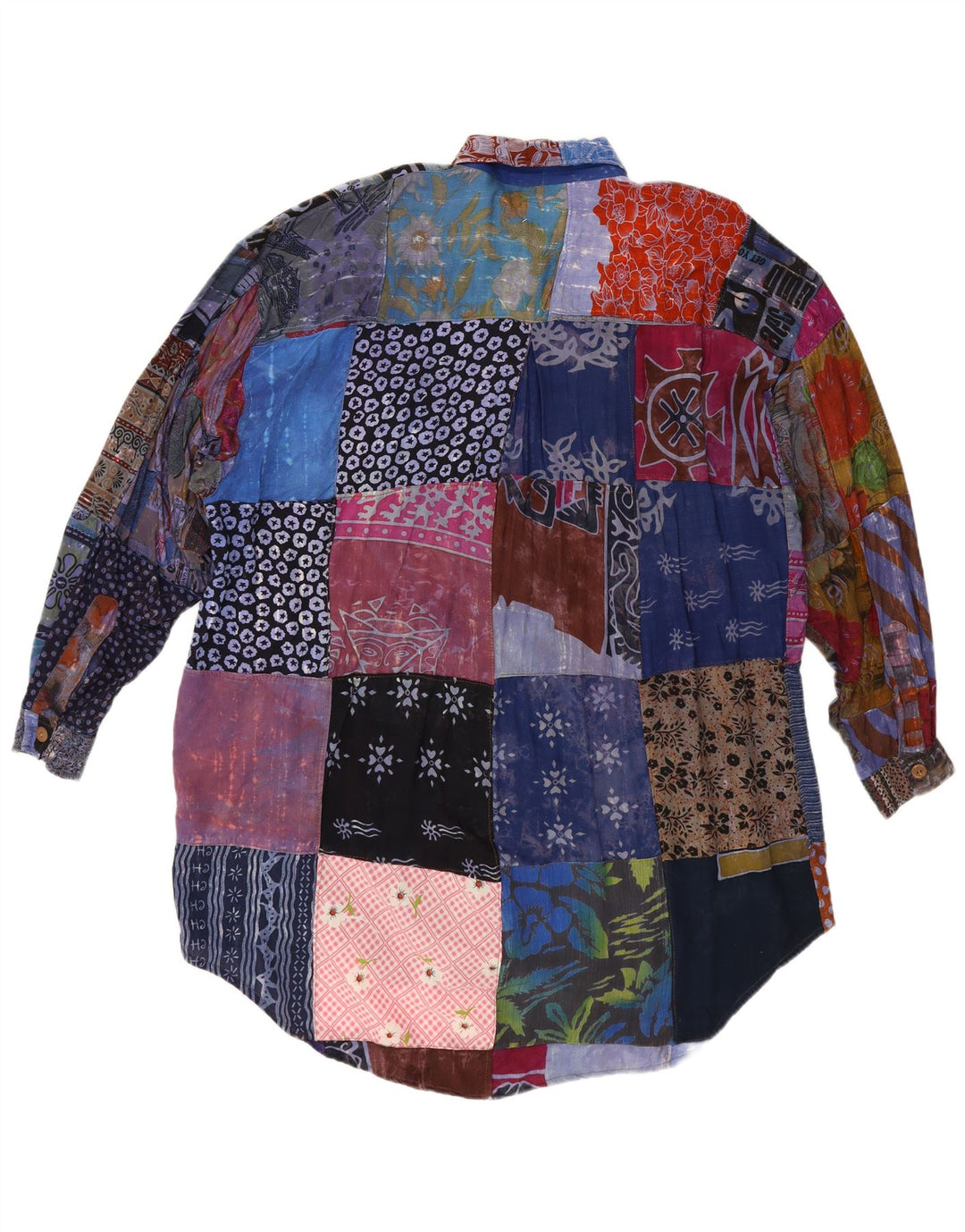 Damska sukienka oversize We Be Bop UK 18 XL, wielobarwny patchwork