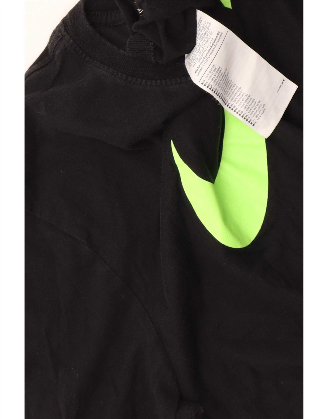 Męska koszulka Nike Athletic Fit Graphic z długim rękawem, średnia, czarna, bawełniana