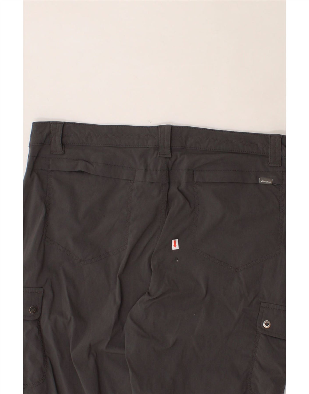 EDDIE BAUER Womens Slim Capri Cargo Trousers US 12 Large W34 L20 Grey Vintage Eddie Bauer and Second-Hand Eddie Bauer from Messina Hembry 