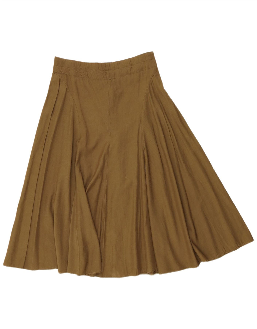 Rozkloszowana spódnica damska w stylu vintage, średnia W30 Khaki, poliester