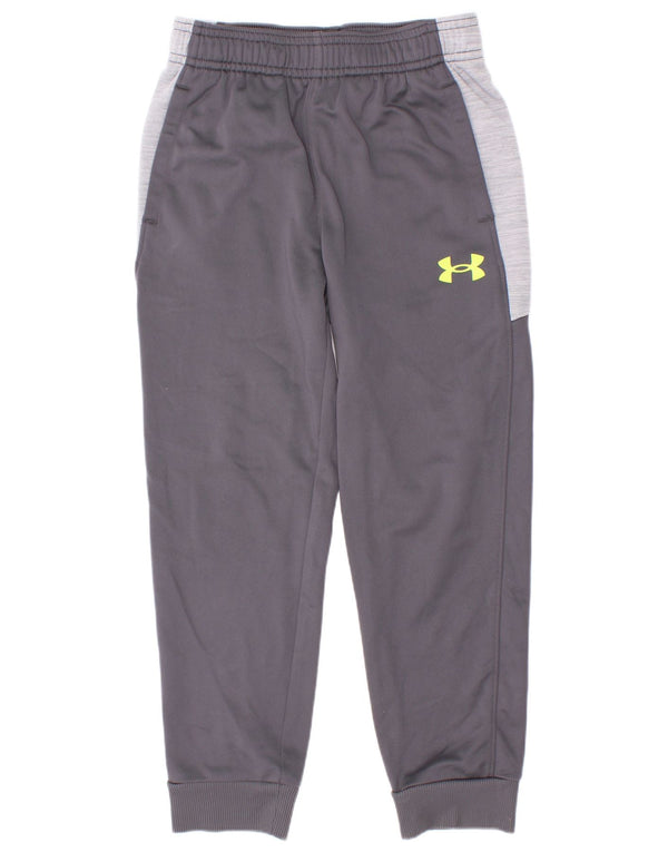 Spodnie chłopięce Under Armour Dresowe joggery 5-6 lat, szare, z blokami kolorów