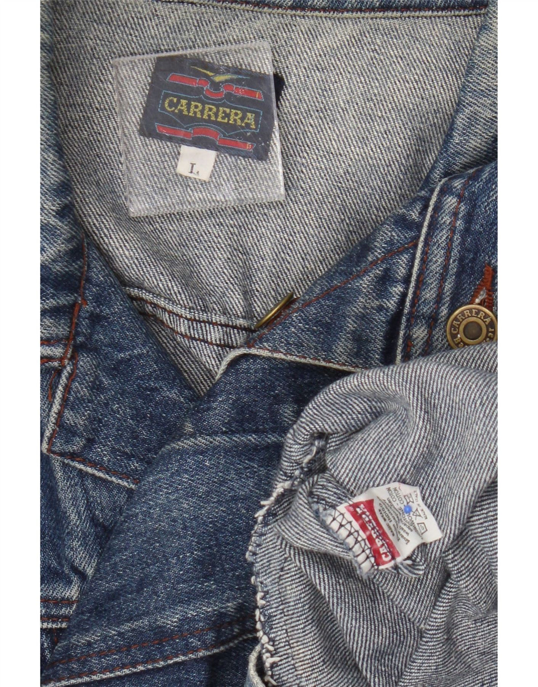 Damska kurtka dżinsowa Carrera UK 16, duża niebieska bawełna