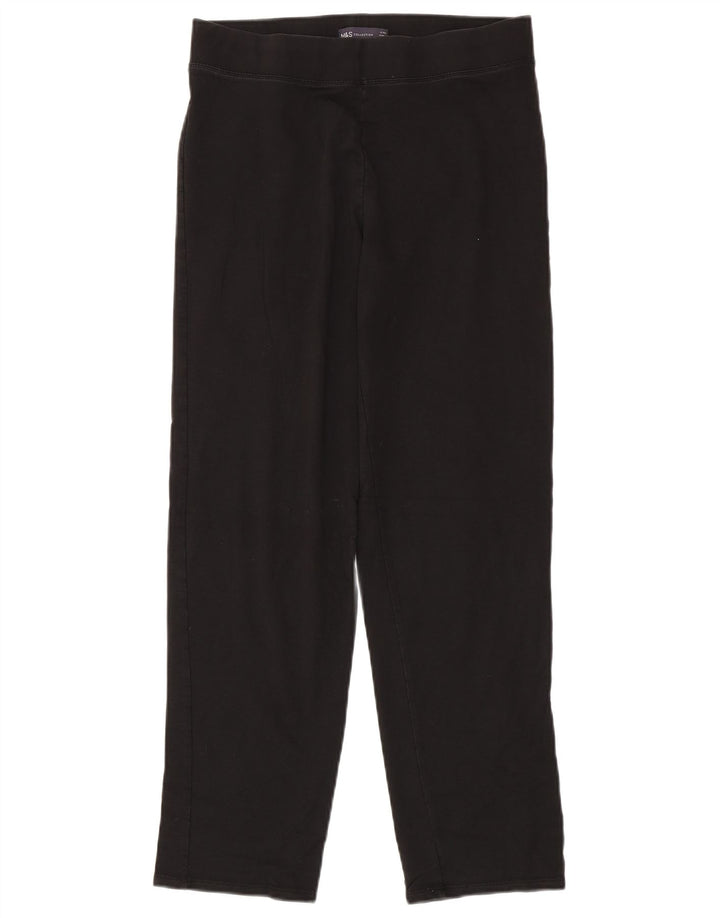 Legginsy damskie Marks & Spencer UK 12, średnie, czarne, bawełniane