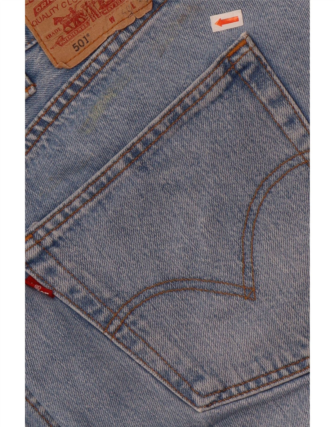 Męskie jeansy Levi's 501 Straight W40 L26 Niebieskie bawełniane