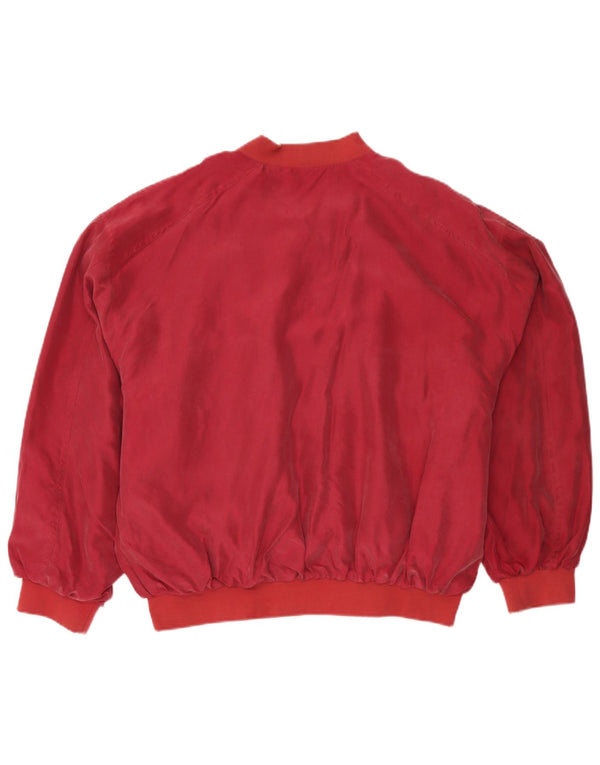 Męska kurtka bomber Pensacola UK 42 XL Burgundowy jedwab