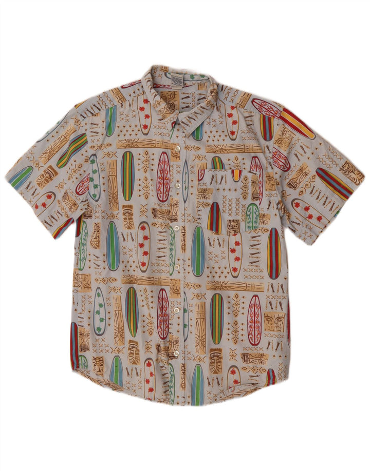 Koszula chłopięca Old Navy w abstrakcyjny wzór 14-15 lat XL, niebieska hawajska