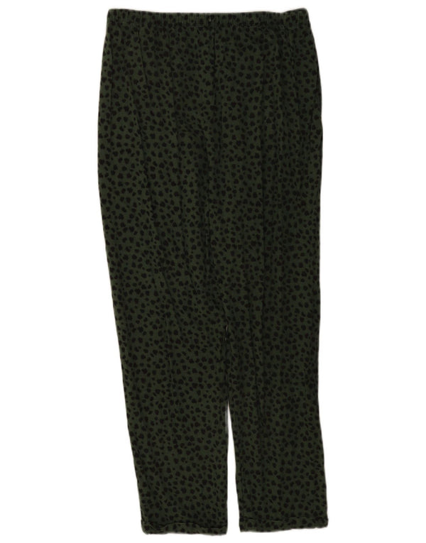 Spodnie damskie Marks & Spencer UK 12 Medium W32 L26 Zielony nadruk zwierzęcy