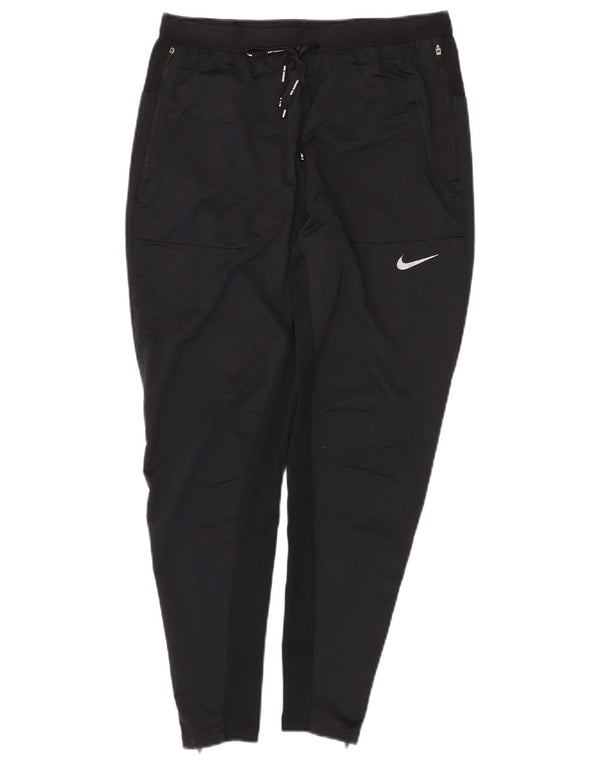 Damskie spodnie dresowe NIKE UK 10, małe, czarne, poliestrowe