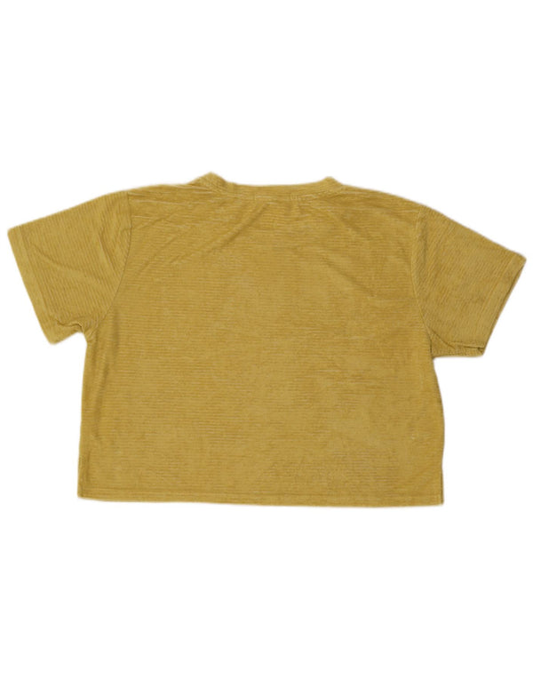 T-shirt damski Rip Curl Crop Velvet, UK 18 XL, żółty