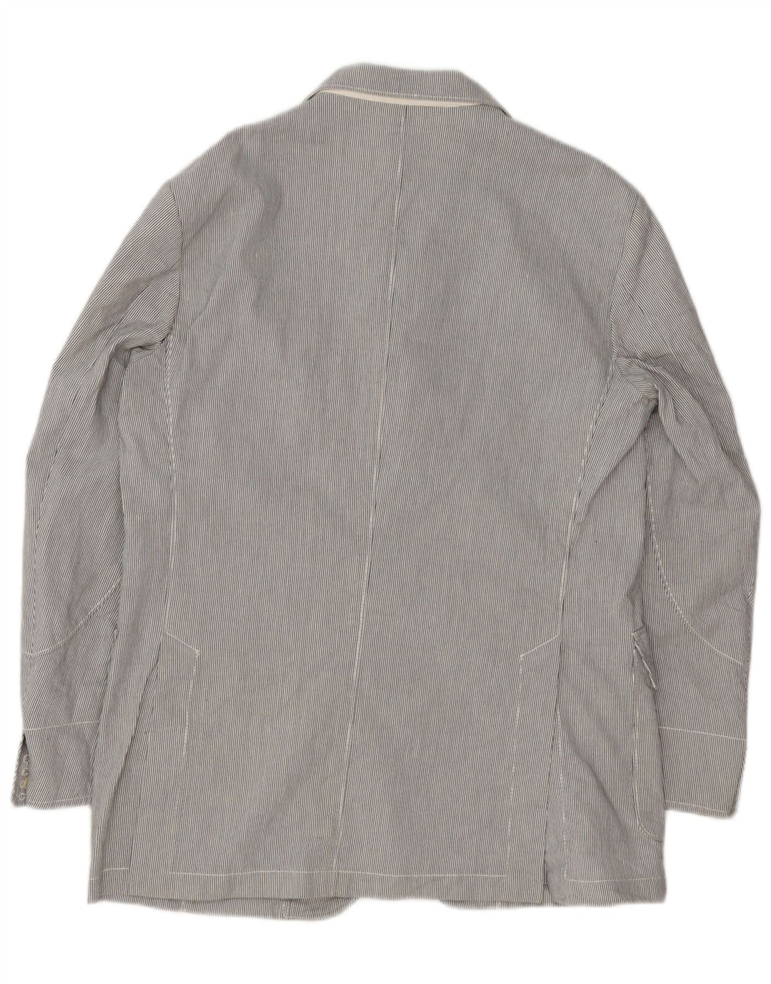 Męska marynarka Corneliani zapinana na 3 guziki UK 36 w małe szare prążki