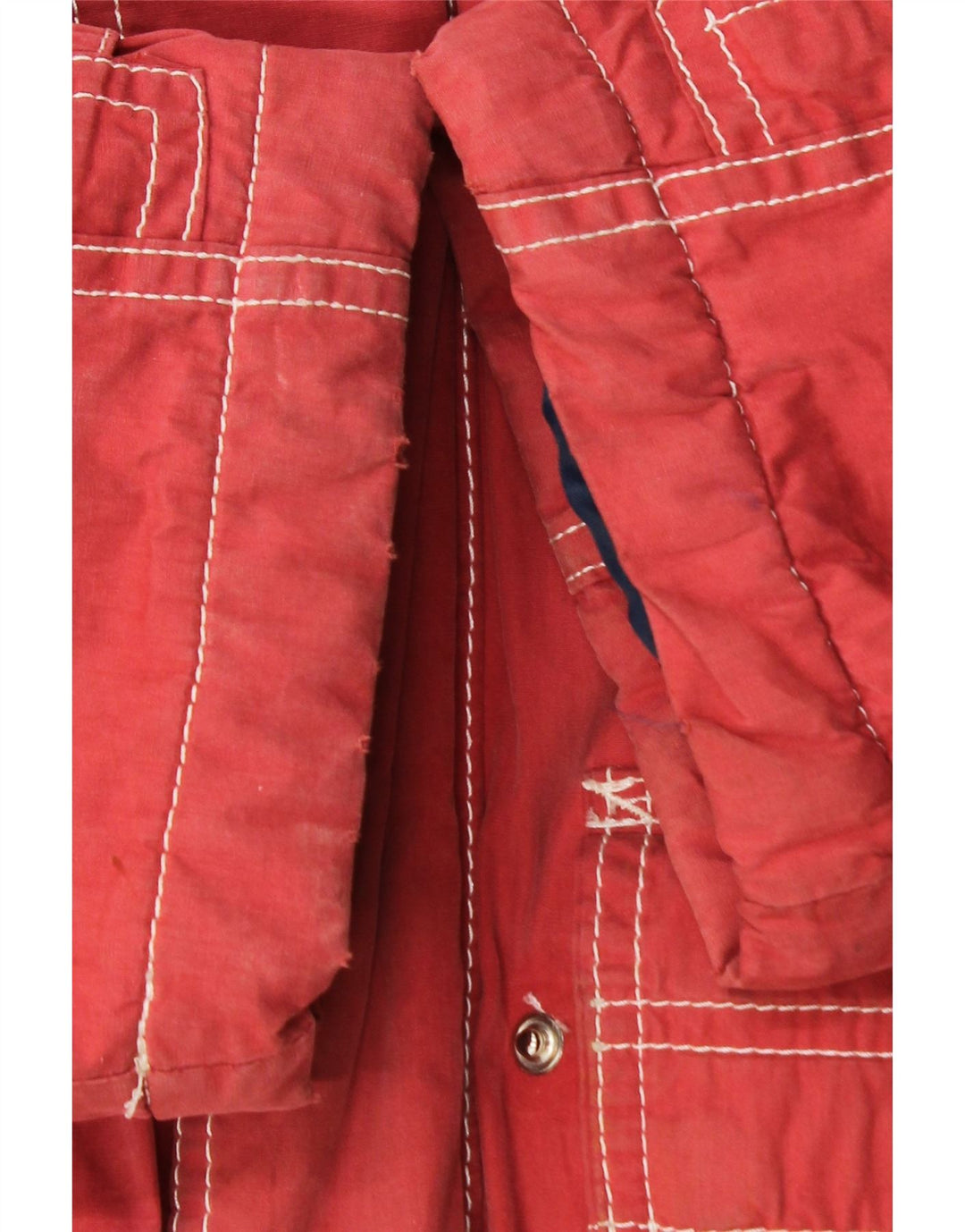 Vintage męska kurtka wiatrówka UK 42 XL czerwona