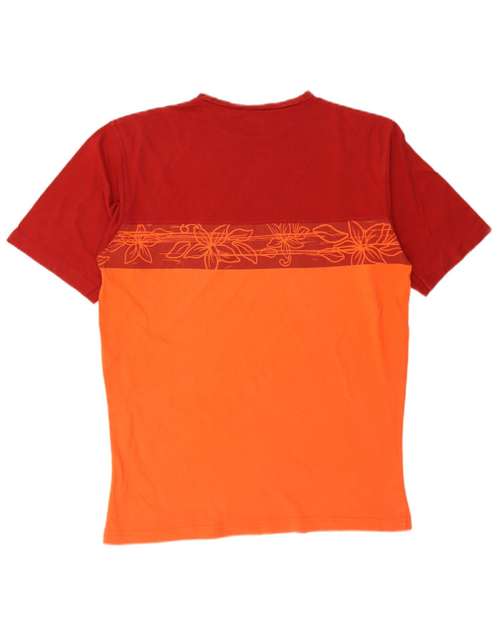 Męski T-shirt Asics z grafiką, duży, pomarańczowy blok kolorów