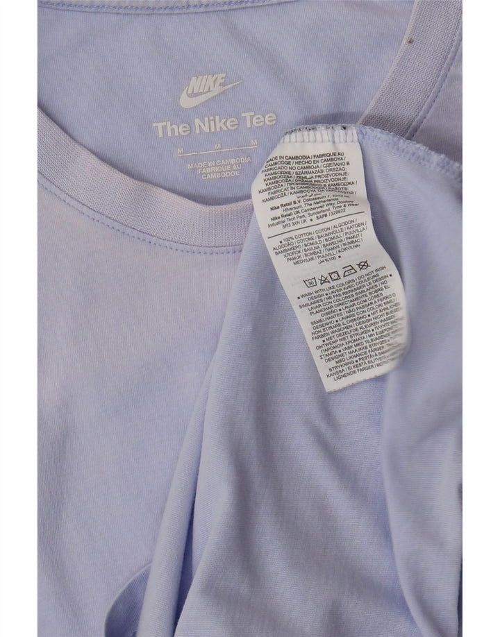 Męski T-shirt NIKE Top, średni niebieski, bawełniany