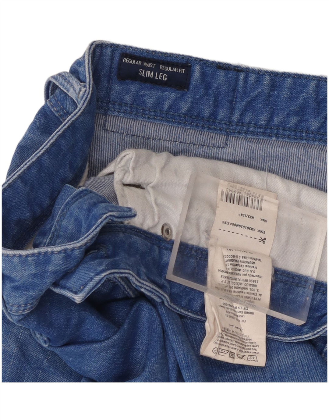 PEPE Jeans Męskie jeansy slim fit o regularnym kroju W32 L34 Niebieska bawełna
