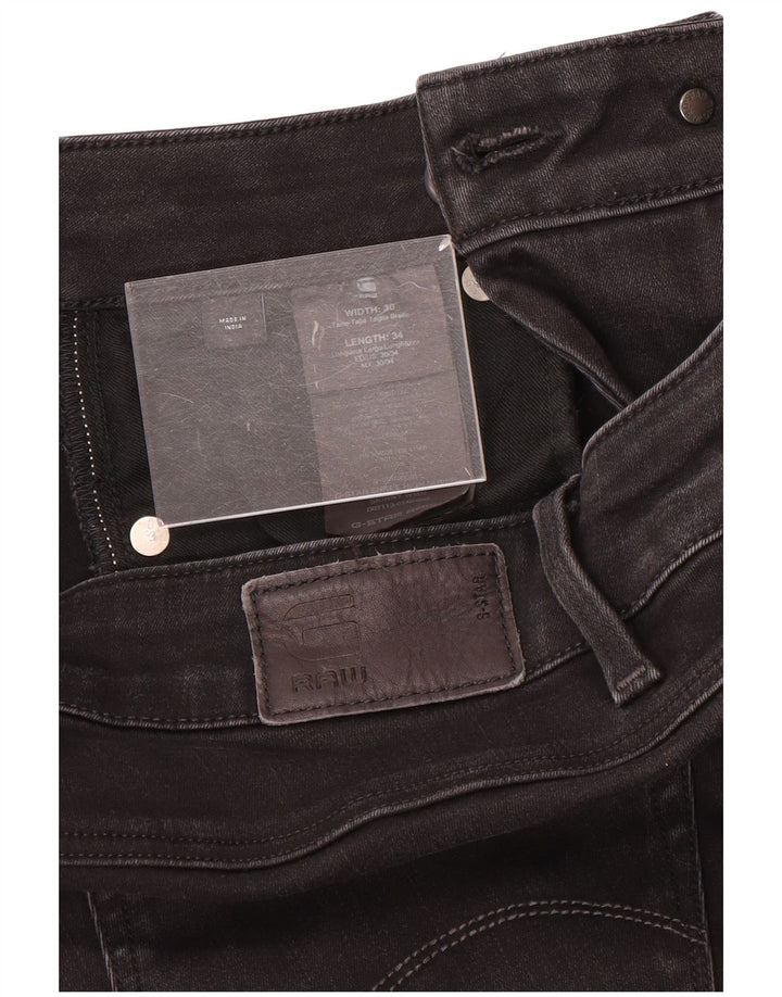 Damskie jeansy skinny G-Star W30 L34 Czarny poliester