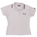 Damska koszulka polo Reebok UK 14, duża, fioletowa, poliester