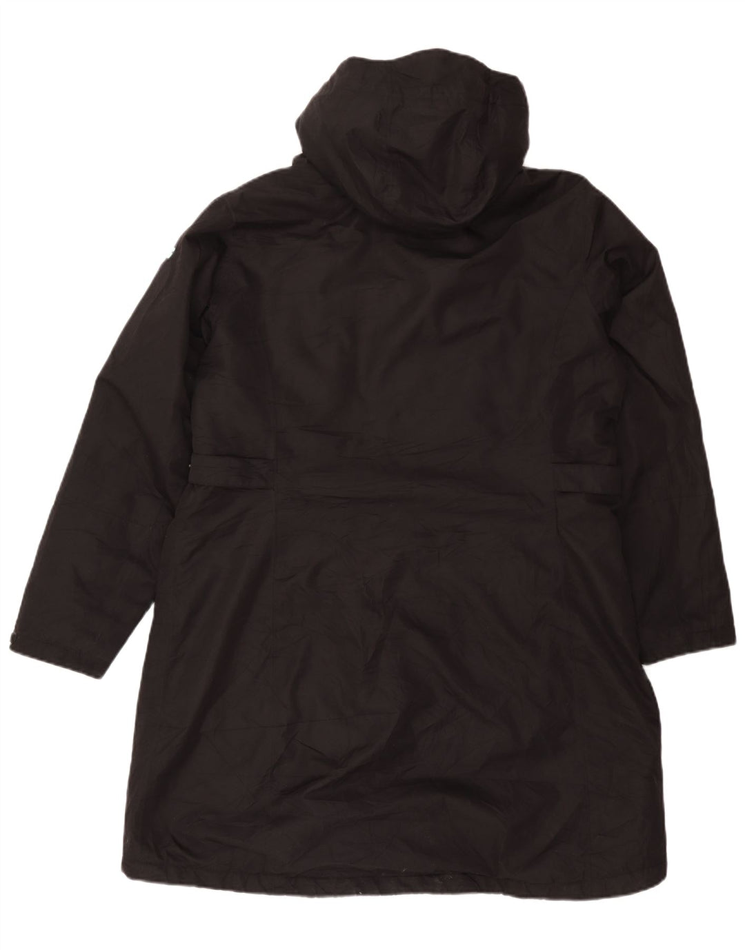 Damski płaszcz wiatrówkowy Killtec z kapturem UK 16, duży, czarny poliester