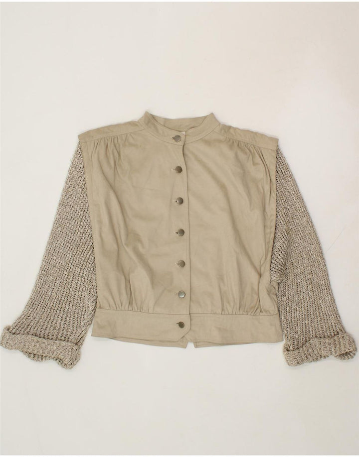 MARZ Womens Cardigan Sweater EU 38 Medium Beige Polyester Vintage Marz and Second-Hand Marz from Messina Hembry 