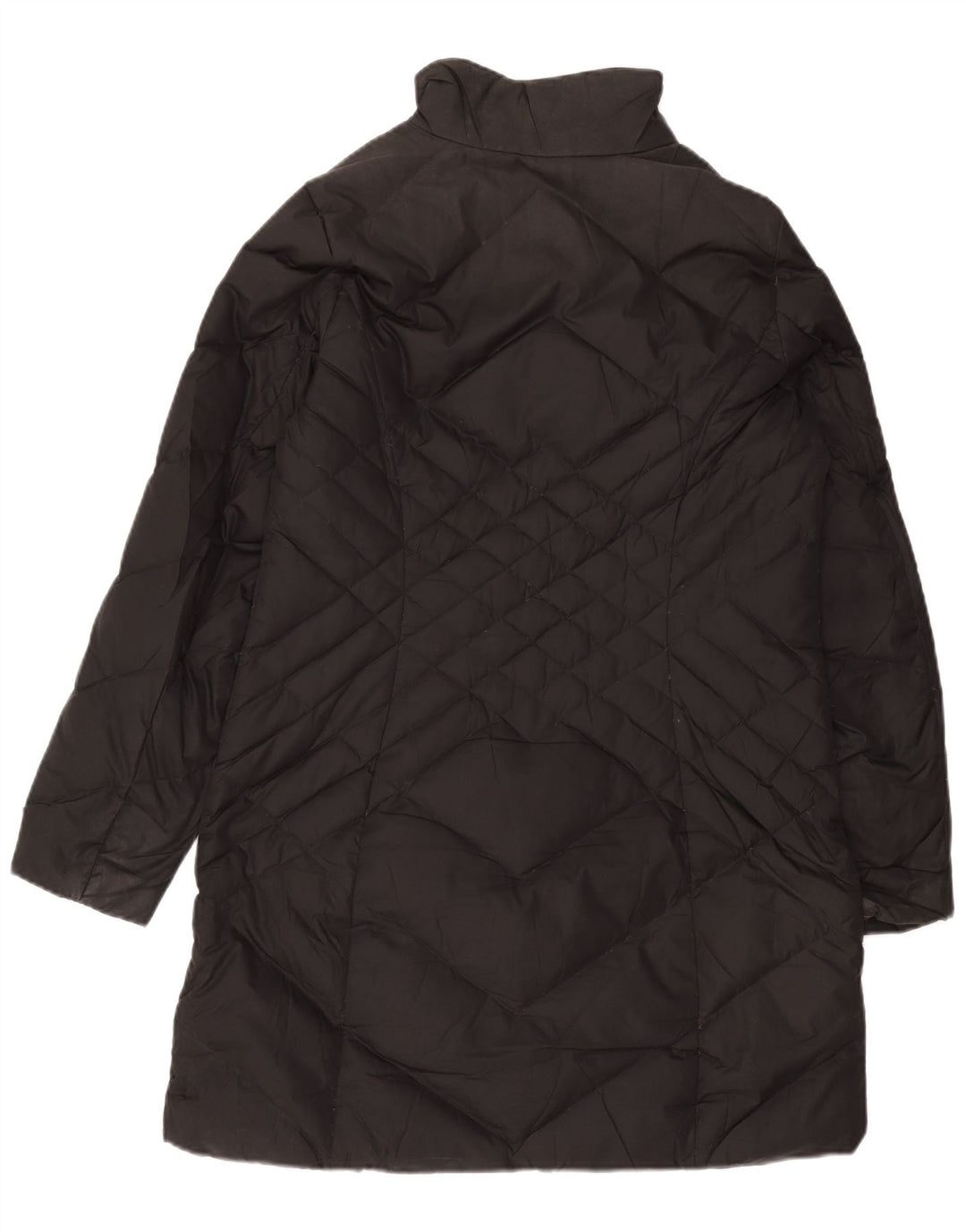 Damski płaszcz ocieplany EDDIE BAUER UK 14, średni czarny poliester