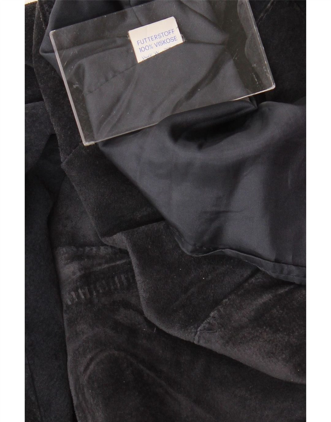 Damska marynarka VINTAGE zapinana na 1 guzik, UK 14, średni granatowy wiskoza