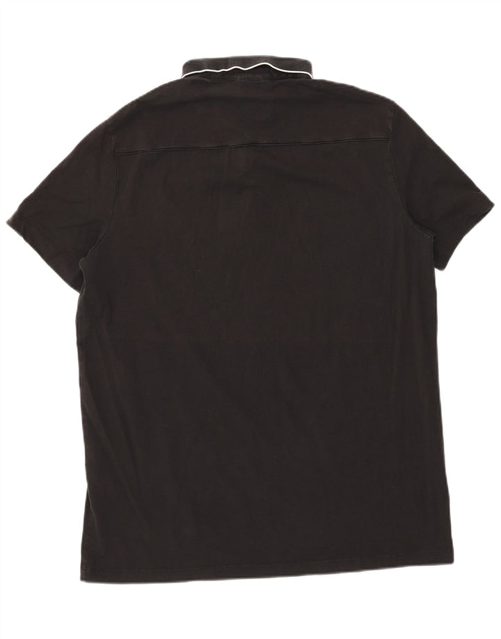 Męska koszulka polo ARMANI EXCHANGE XL, czarna, bawełniana