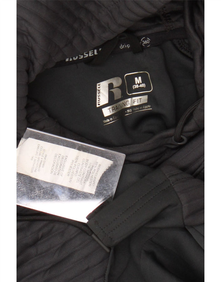 Męski sweter z kapturem RUSSELL ATHLETIC Dri-Power, średnioszary, w prążki