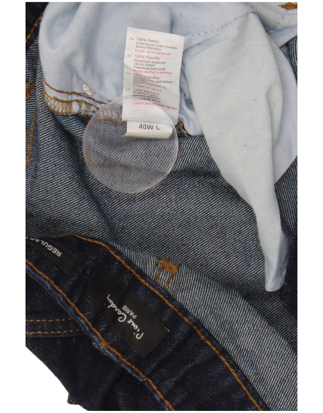 Męskie jeansy PIERRE CARDIN Paris o regularnym kroju W40 L33 granatowe