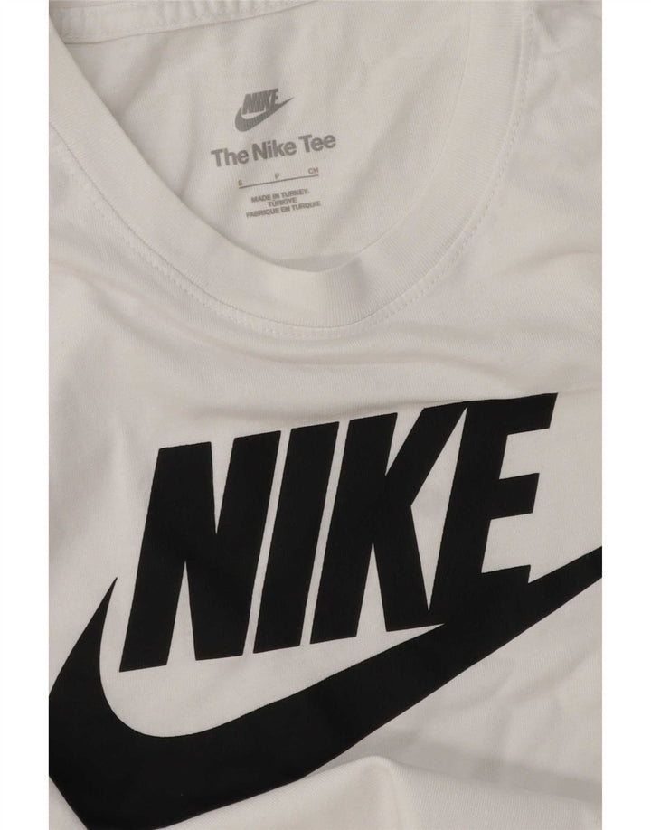 Męski T-shirt Nike z grafiką, mały, biały