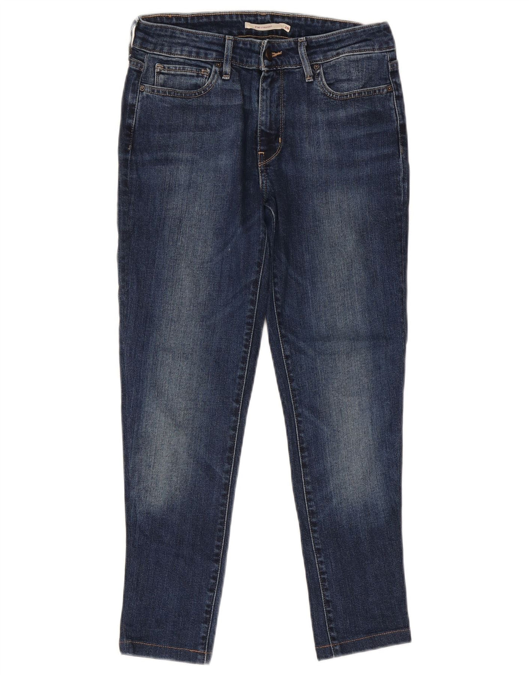 Damskie dżinsy Levi's 714 Straight W28 L26 Granatowa bawełna