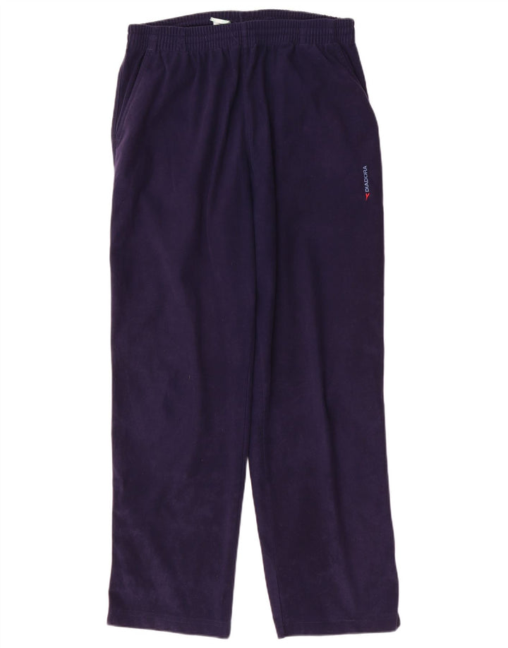 Męskie spodnie dresowe DIADORA UK 40, średni granatowy poliester