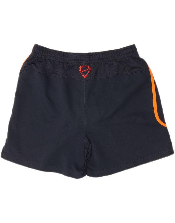 NIKE Boys Graphic Sport Shorts 13-14 Years XL Navy Blue Polyester Vintage Nike and Second-Hand Nike from Messina Hembry 