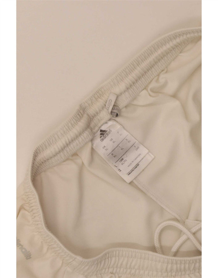 Męskie spodenki sportowe Adidas Climalite XL, biały poliester