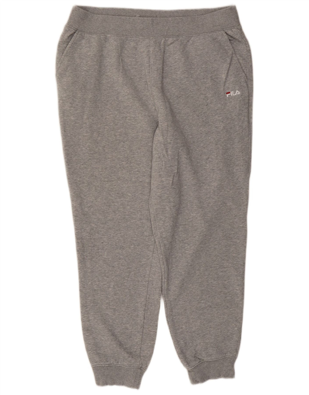 FILA Mens Tracksuit Trousers Joggers 2XL  Grey Cotton