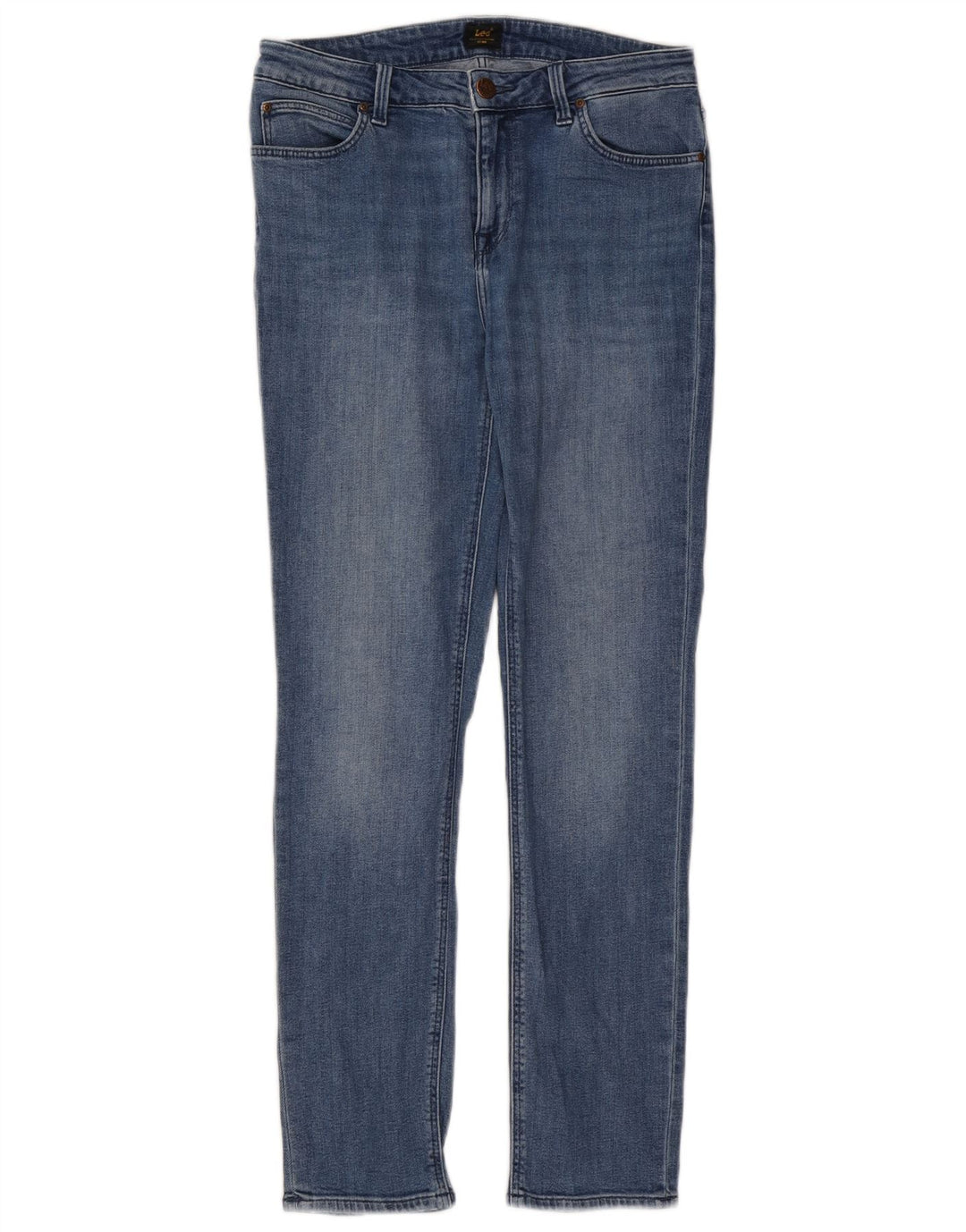 Damskie jeansy Lee Elly Slim W30 L31 Niebieskie bawełniane