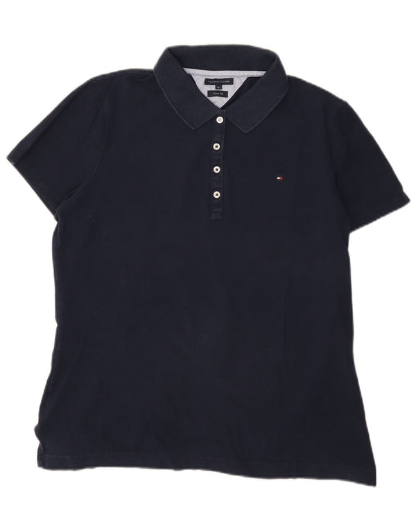 Damska koszulka polo Tommy Hilfiger o klasycznym kroju UK 18 XL, granatowa, bawełniana