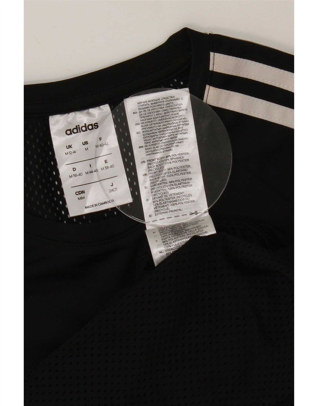 Damska koszulka Adidas Climalite Top UK 12/14 Średni czarny poliester