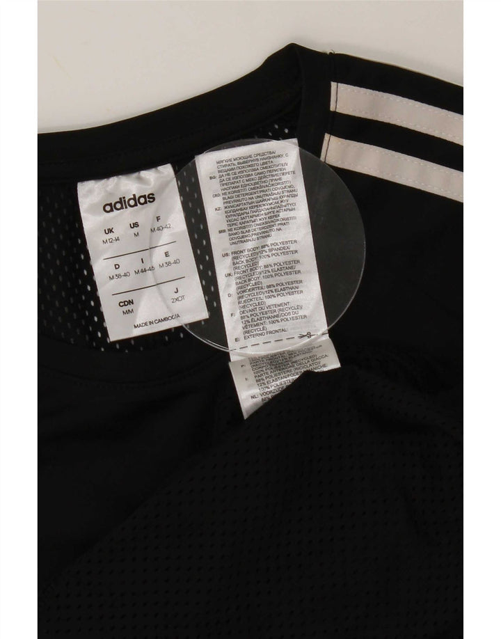 Damska koszulka Adidas Climalite Top UK 12/14 Średni czarny poliester