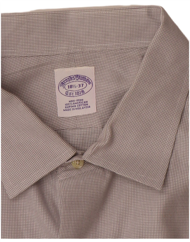 Koszula męska Brooks Brothers, rozmiar 18 1/2 2XL, szara bawełna