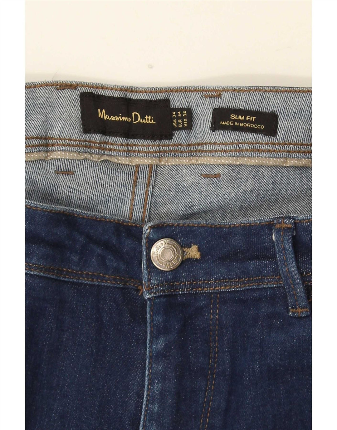 Jeansy męskie Massimo Dutti EU 44 Large W34 L30 Niebieskie