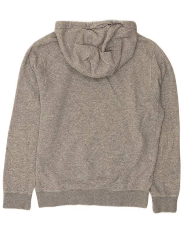 Męski sweter z kapturem Nike z grafiką, mały, szary, z bawełny w cętki