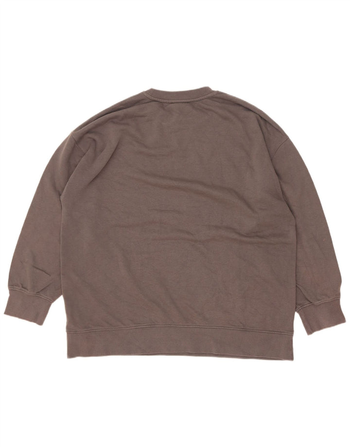 Damski sweter oversize Zara UK 16, duży, szary, bawełniany