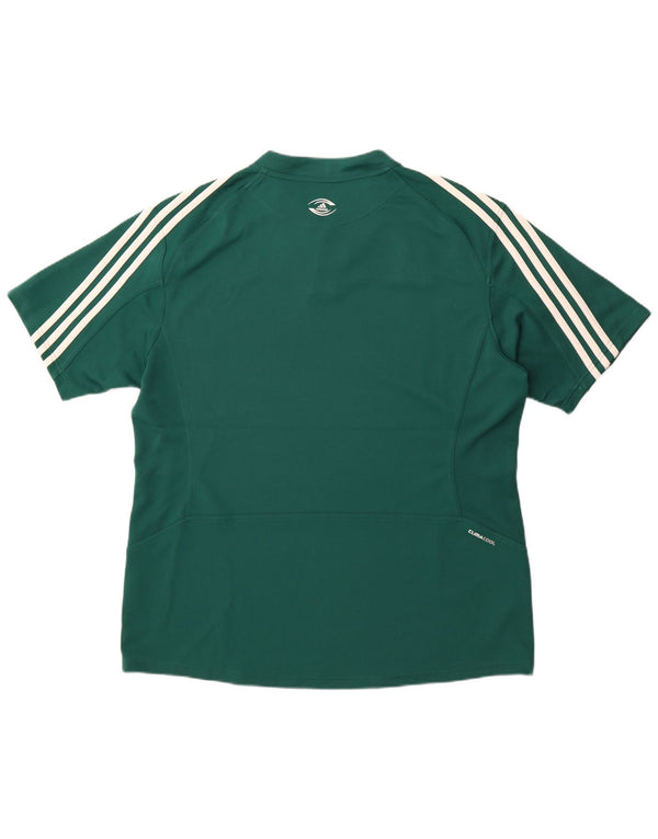 Adidas Męska koszulka Climacool Top 2XL z poliestru w zielone paski