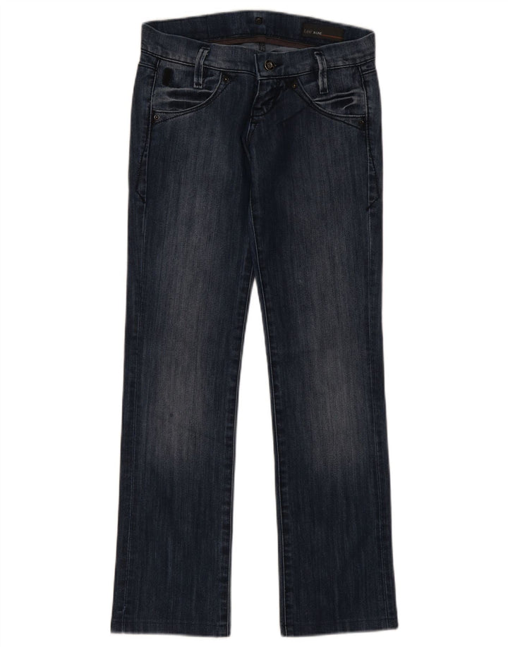 Damskie jeansy Lee Lynn Straight W25 L28 Granatowe, bawełniane